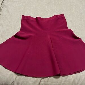 Burgundy mini skirt